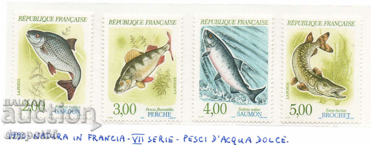 1990. Γαλλία. Ψάρι γλυκού νερού.