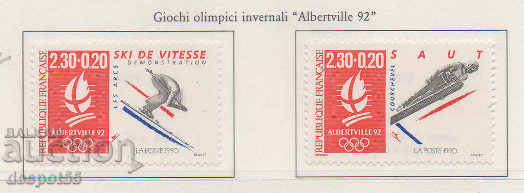 1990-91. France. Winter Olympics - Albertville. with price 7.50 BGN | € 3.83 1990-91. France. Winter Olympics - Albertville. with price 7.50 BGN | € 3.83
