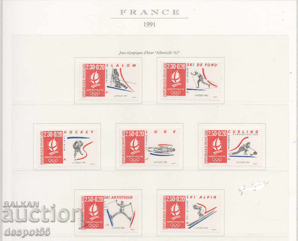 1990-91. Franţa. Jocurile Olimpice de iarnă - Albertville.