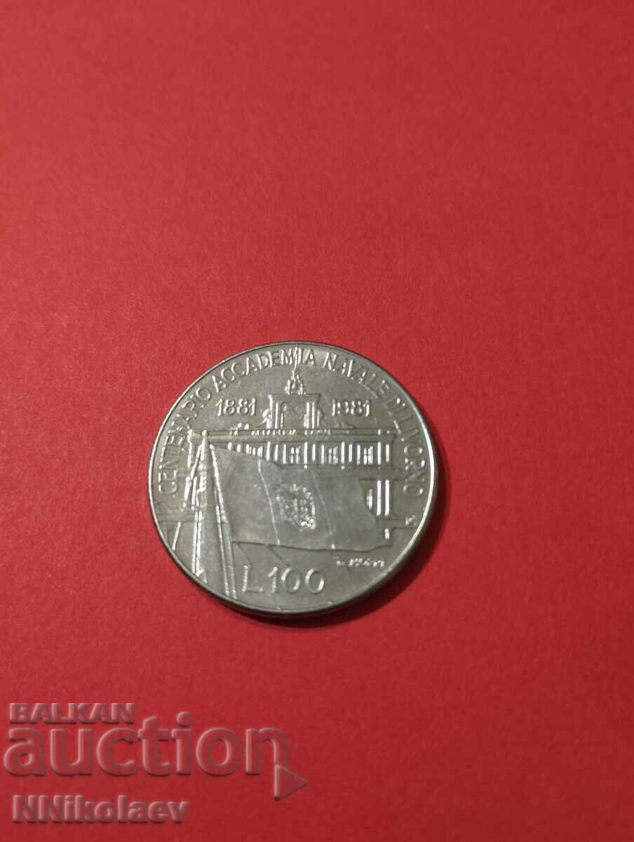 Italy 100 Lire 1981 Livorno Maritime Academy with price 3.00 BGN | € 1.53 Italy 100 Lire 1981 Livorno Maritime Academy with price 3.00 BGN | € 1.53