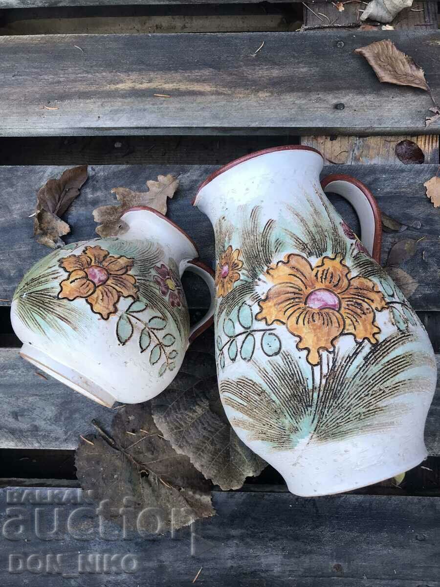 Ceramic jugs 2 pieces - 6 Ceramic jugs 2 pieces - 6