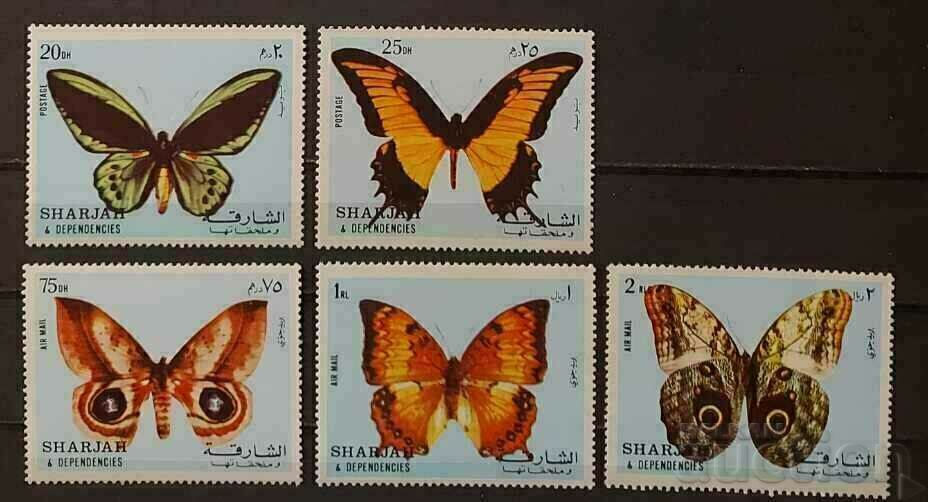 Шаржах 1972 Фауна/Пеперуди/Насекоми Две серии MNH
