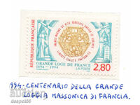 1994. Franţa. A 100-a aniversare a Lojii Masonice.