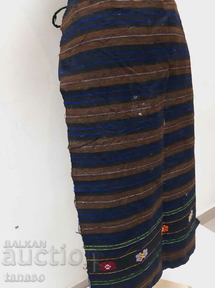 Old Woven Embroidered Wool Apron(16.3) - 6 Old Woven Embroidered Wool Apron(16.3) - 6