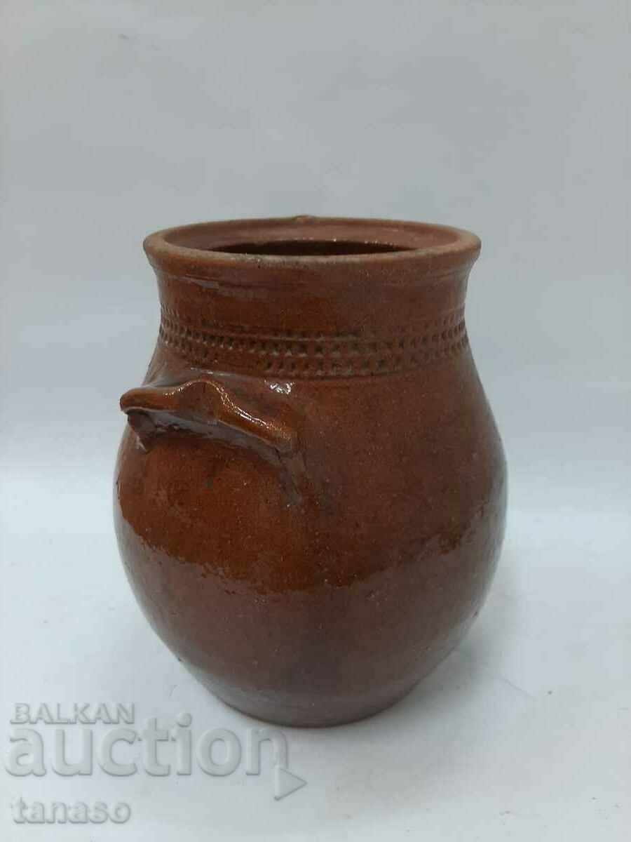 Auction  Old large ceramic flower pot, cachepot, pot (7.1)