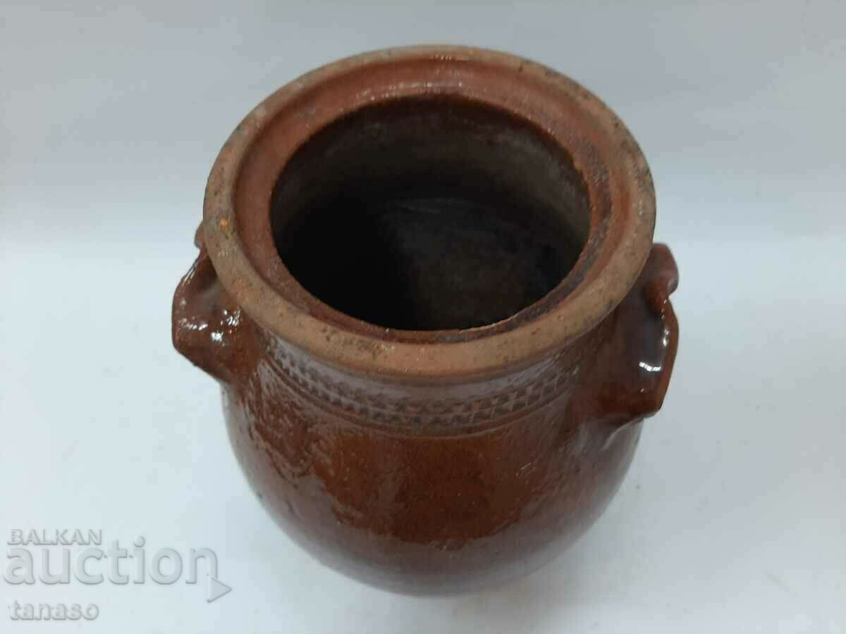 Old large ceramic flower pot, cachepot, pot (7.1) - 5