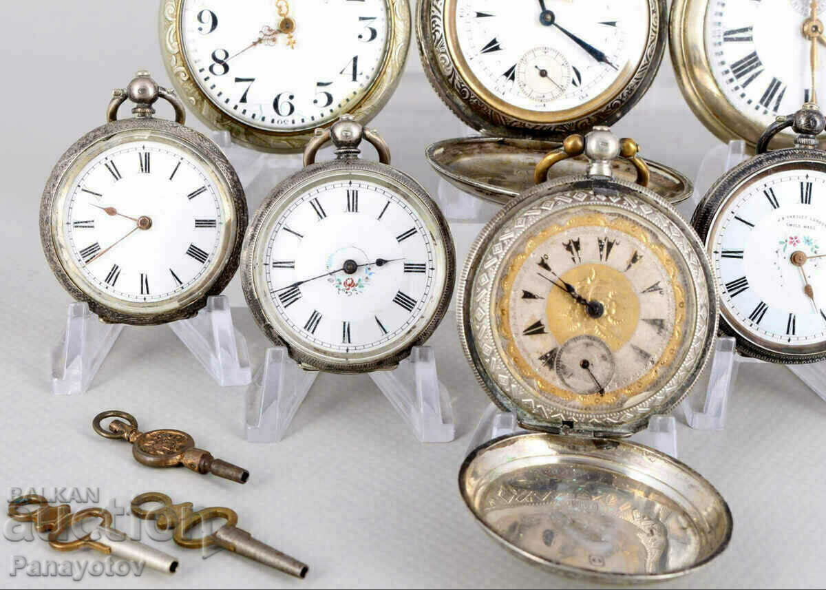 Auction LOT SILVER POCKET WATCHES RARE PERFECT TURKISH ENGLISH Auction LOT SILVER POCKET WATCHES RARE PERFECT TURKISH ENGLISH