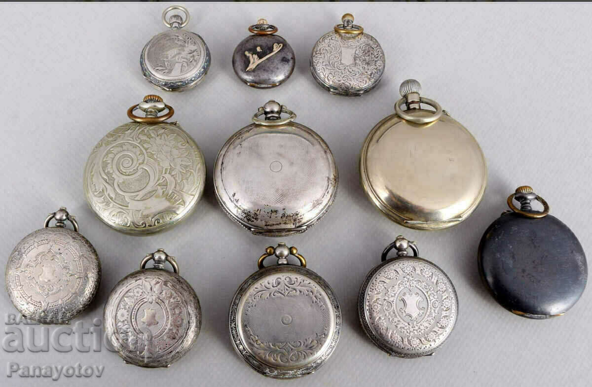 LOT SILVER POCKET WATCHES RARE PERFECT TURKISH ENGLISH - 5 LOT SILVER POCKET WATCHES RARE PERFECT TURKISH ENGLISH - 5
