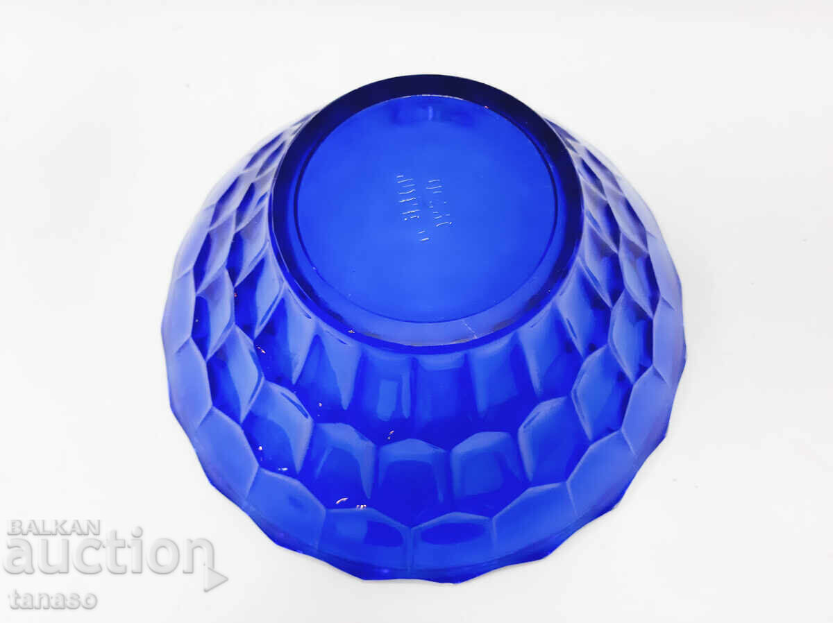 Стара стъклена фруктиера, цветно стъкло(7.2) - 6 Стара стъклена фруктиера, цветно стъкло(7.2) - 6