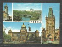 Praha - CSSR traveled Post card - A 1908