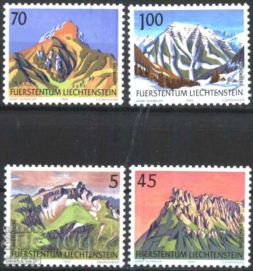 Чисти марки Планини Планински върхове  1990  от Лихтенщайн