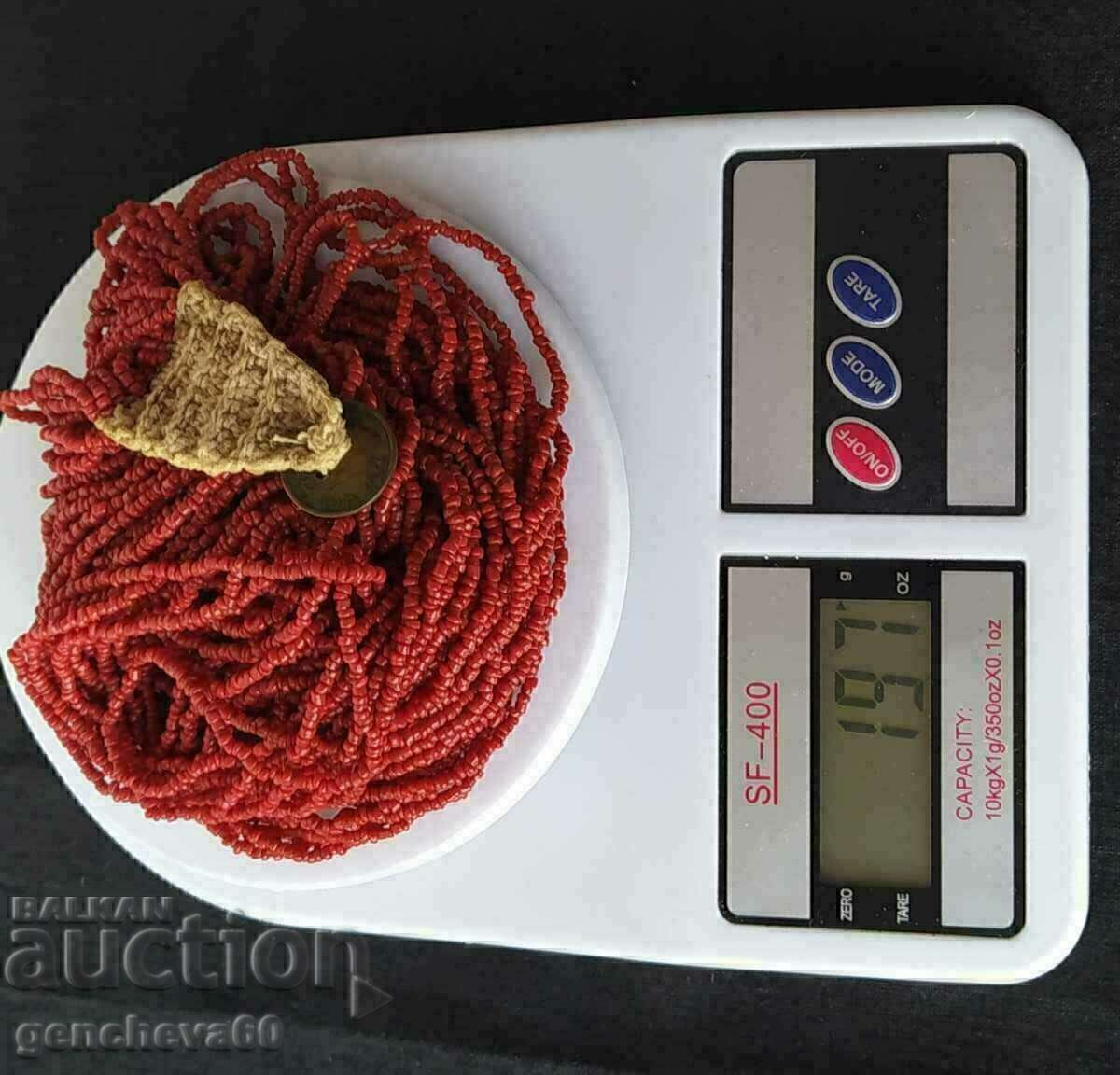 Vintage red coral necklace - 7