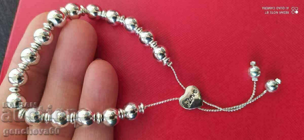 Beautiful silver fashion women's bracelet LOVE - 7 Beautiful silver fashion women's bracelet LOVE - 7