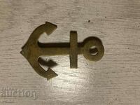 Badge insignia anchor bronze