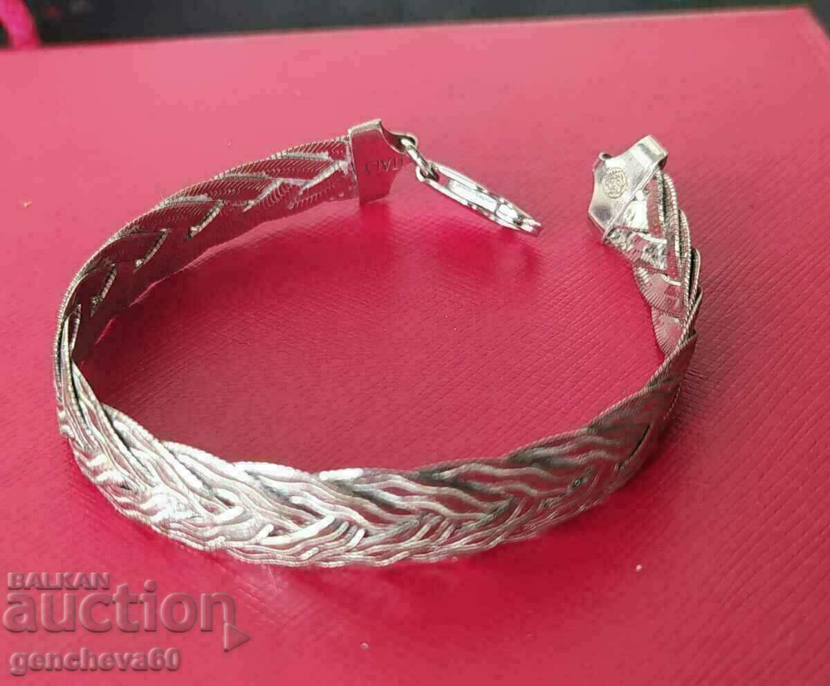 Auction  Elegant Silver Fashion Bracelet ITALY