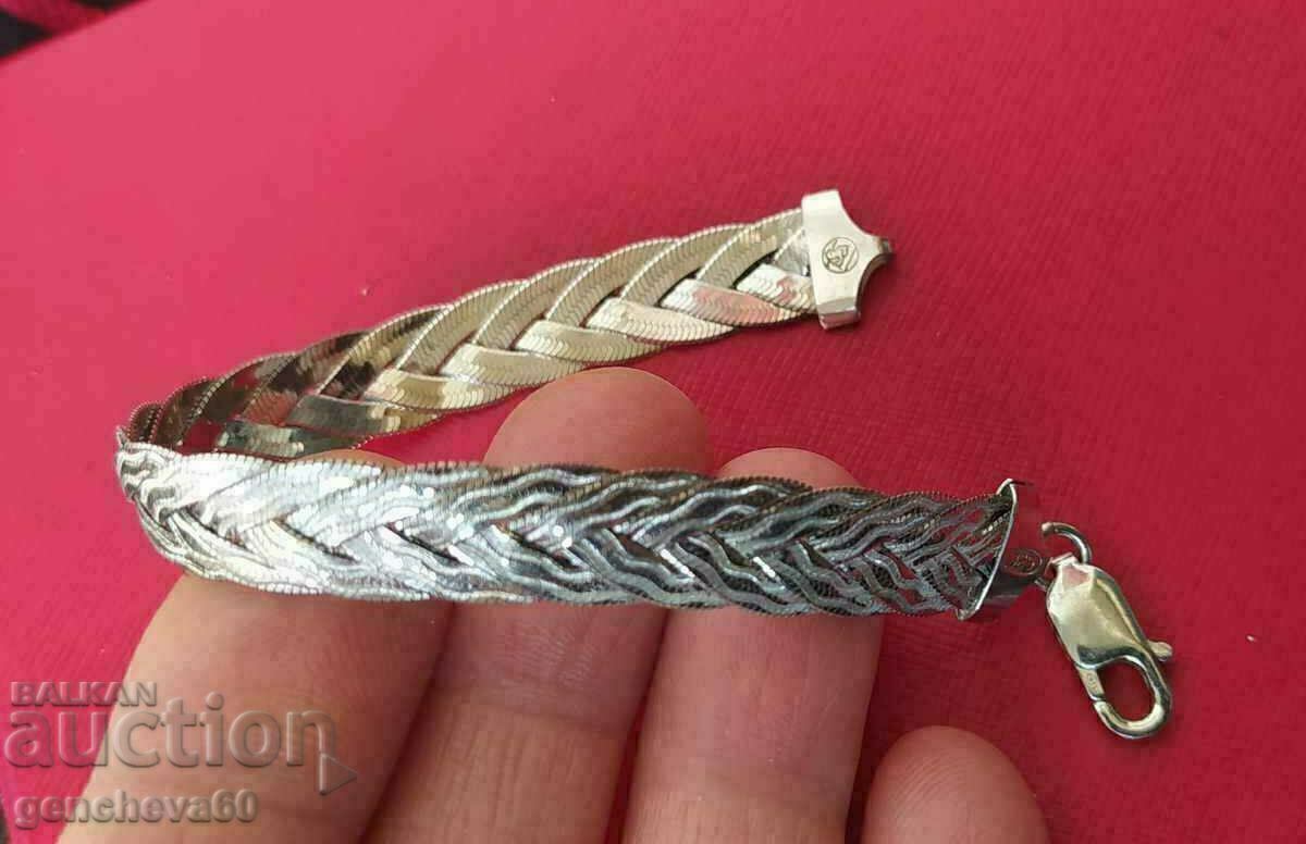 Delivery of Elegant Silver Fashion Bracelet ITALY