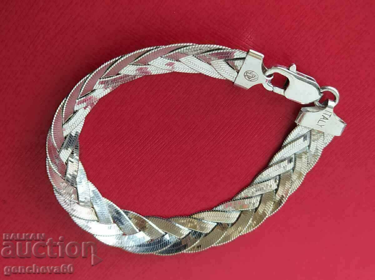 Elegant Silver Fashion Bracelet ITALY - 5