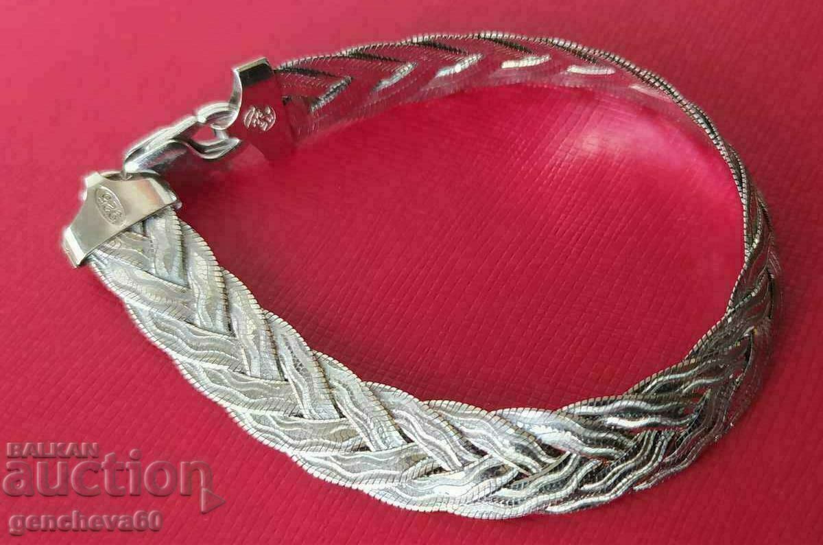 Elegant Silver Fashion Bracelet ITALY - 6