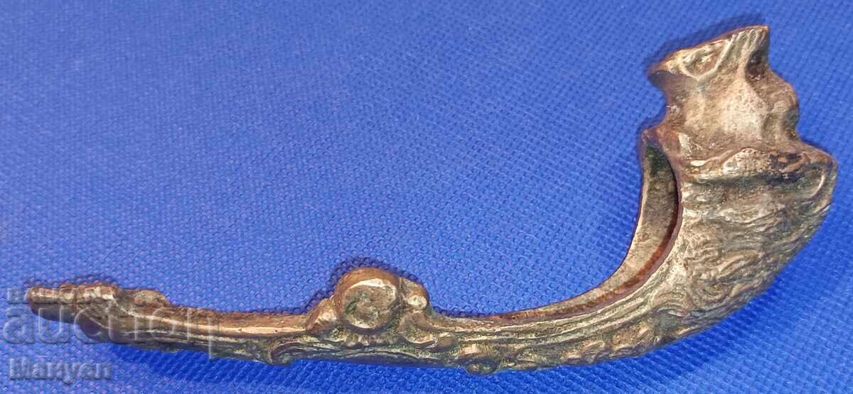 Auction Old bronze part of a sword "Lion's head". Auction Old bronze part of a sword "Lion's head".