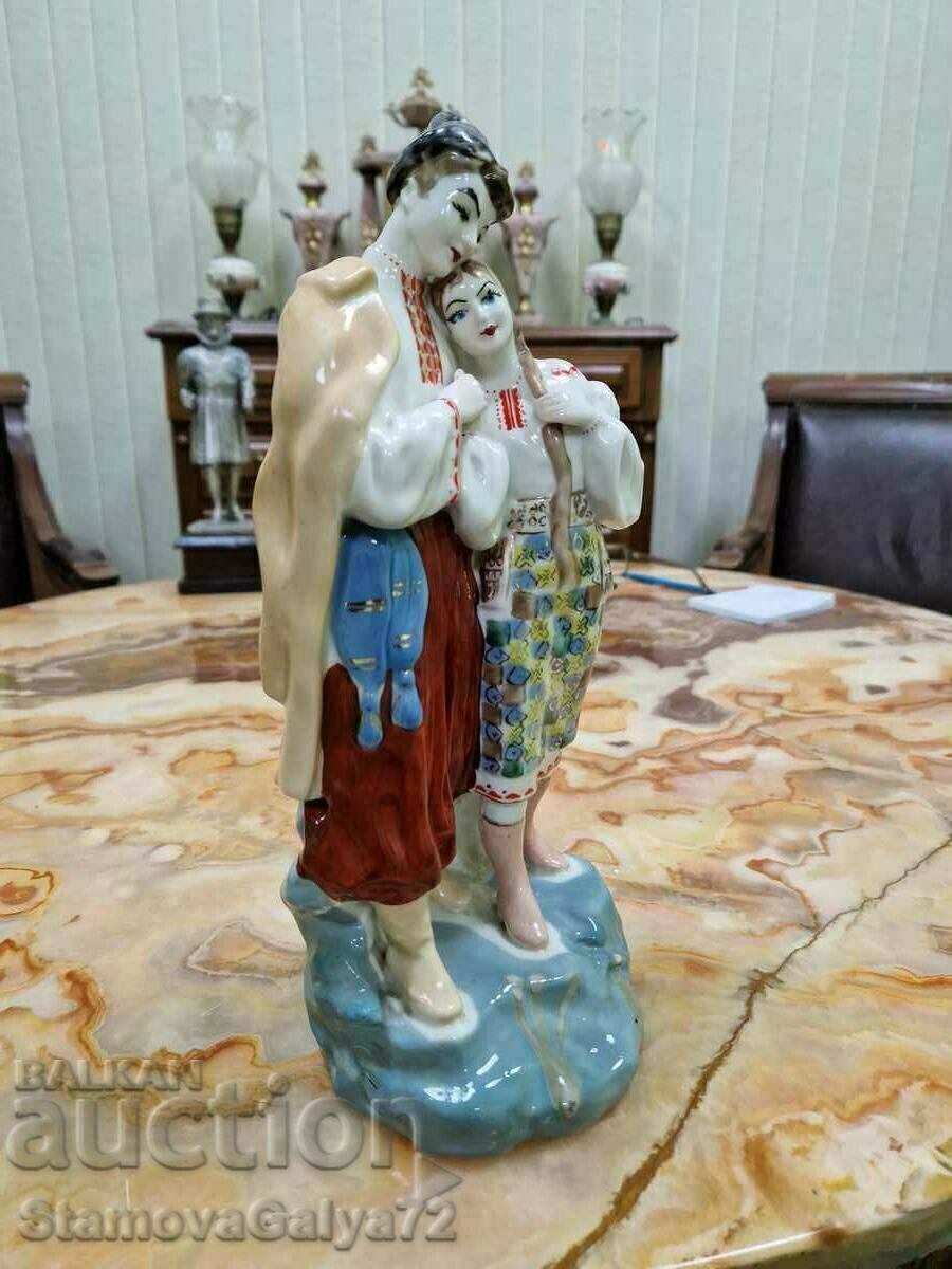 Δημοπρασία Υπέροχο αγαλματίδιο αντίκες ουκρανικής πορσελάνης