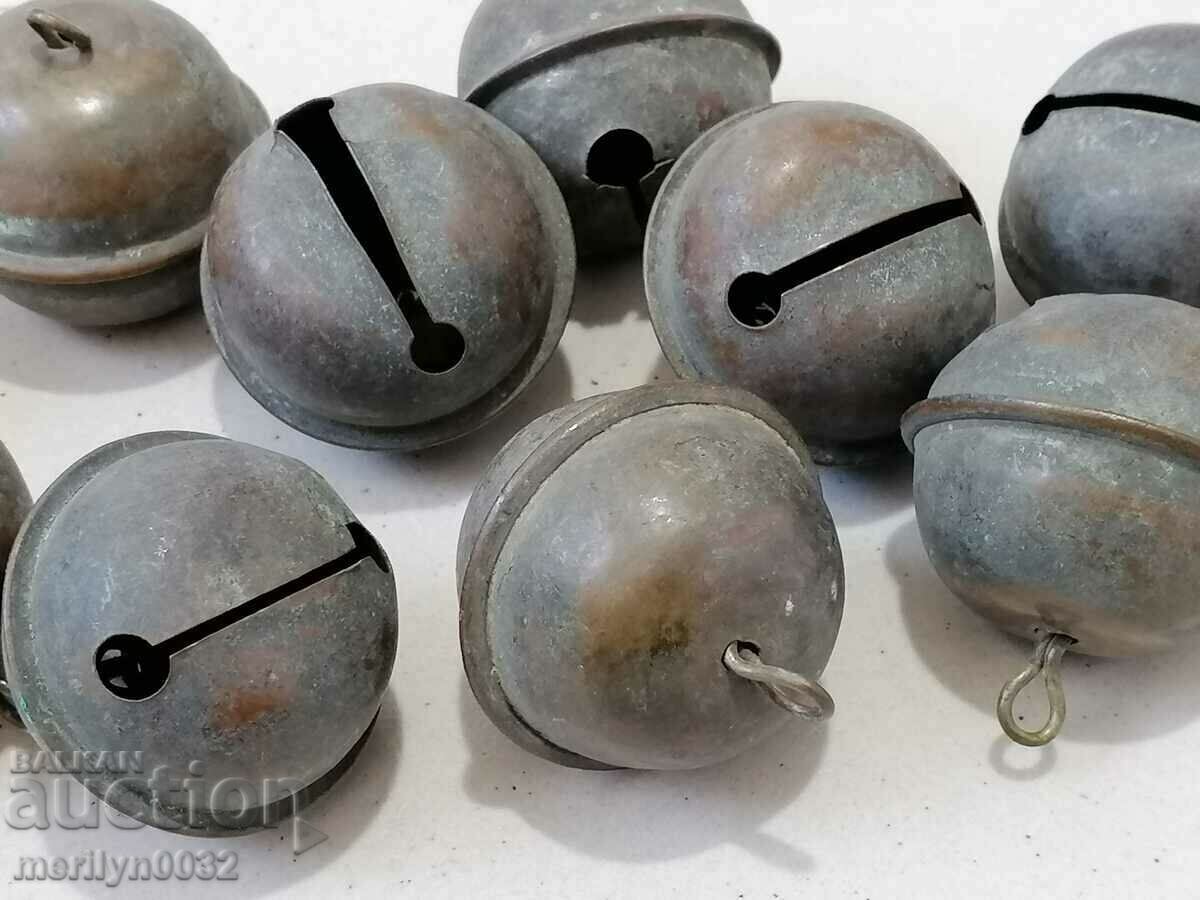 Delivery of Bronze bells for horse harness type "nut" 10 pieces Delivery of Bronze bells for horse harness type "nut" 10 pieces