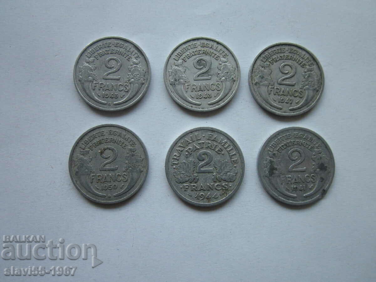 Auction  LOT 2 FRANC FRANCE 1941/50. BZC !!!