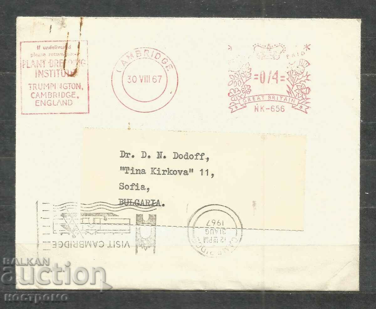 Metter cover Great Britain 1967 year  - A 1926