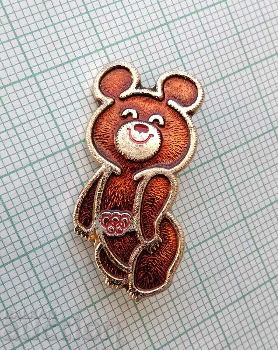 14266 Badge - Olympics Moscow 1980 - Misha - 30 mm with price 4.00 BGN | € 2.05