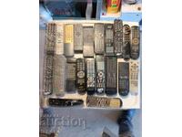 A large lot of remotes
