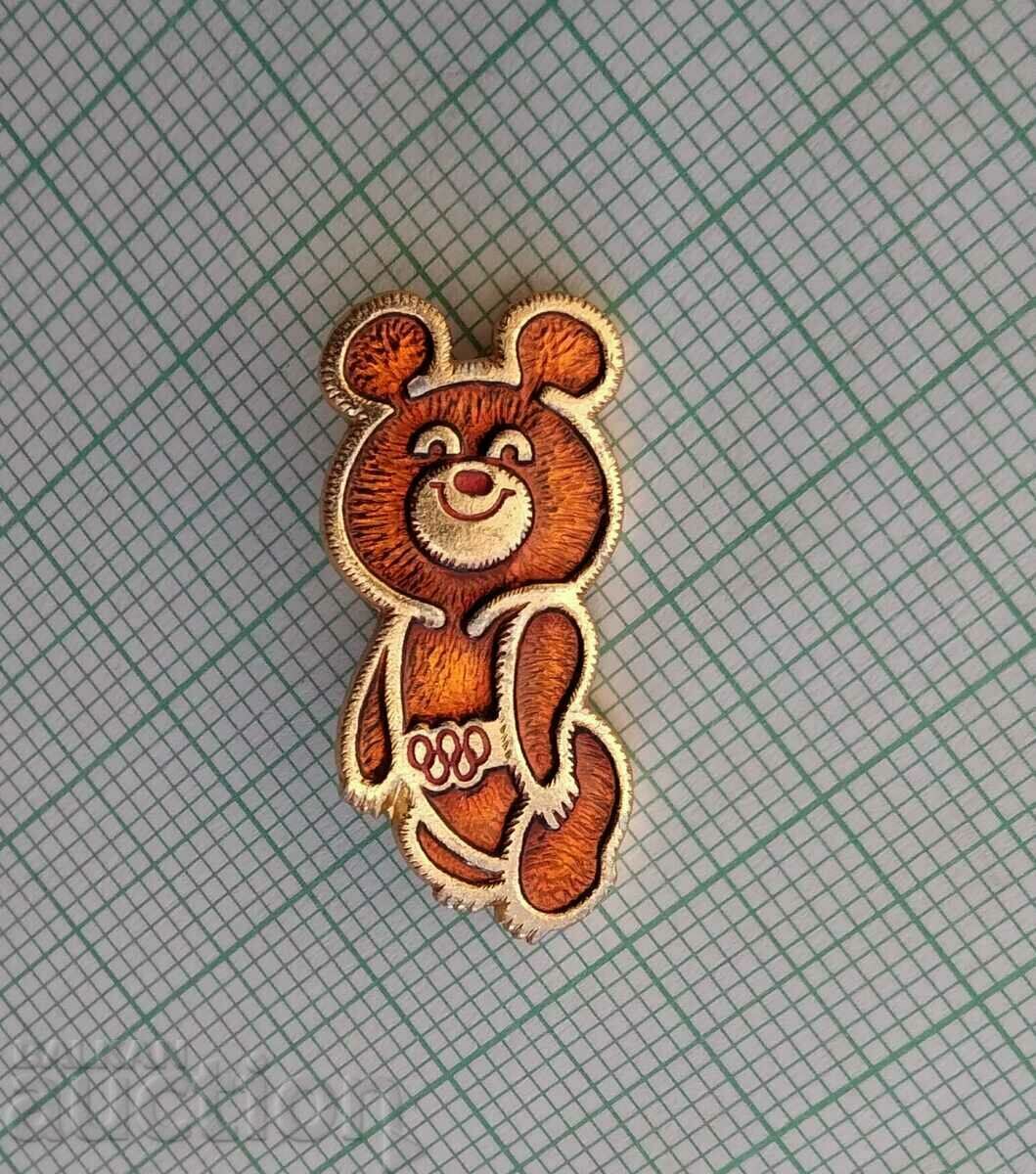 14280 Badge - Olympics Moscow 1980 - Misha - 26 mm with price 4.00 BGN | € 2.05 14280 Badge - Olympics Moscow 1980 - Misha - 26 mm with price 4.00 BGN | € 2.05