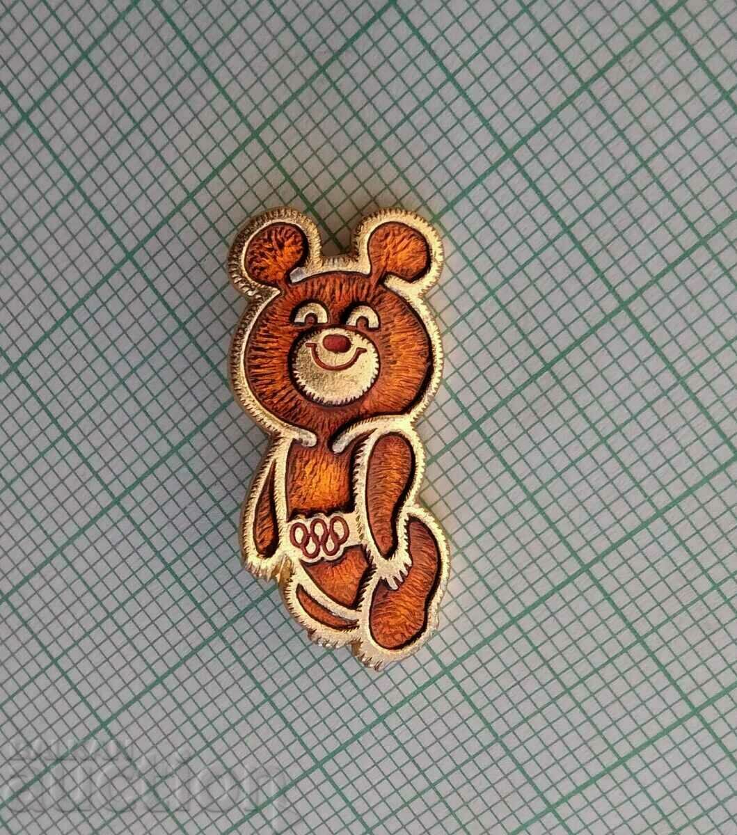 14292 Badge - Olympics Moscow 1980 - Misha - 26 mm with price 4.00 BGN | € 2.05 14292 Badge - Olympics Moscow 1980 - Misha - 26 mm with price 4.00 BGN | € 2.05