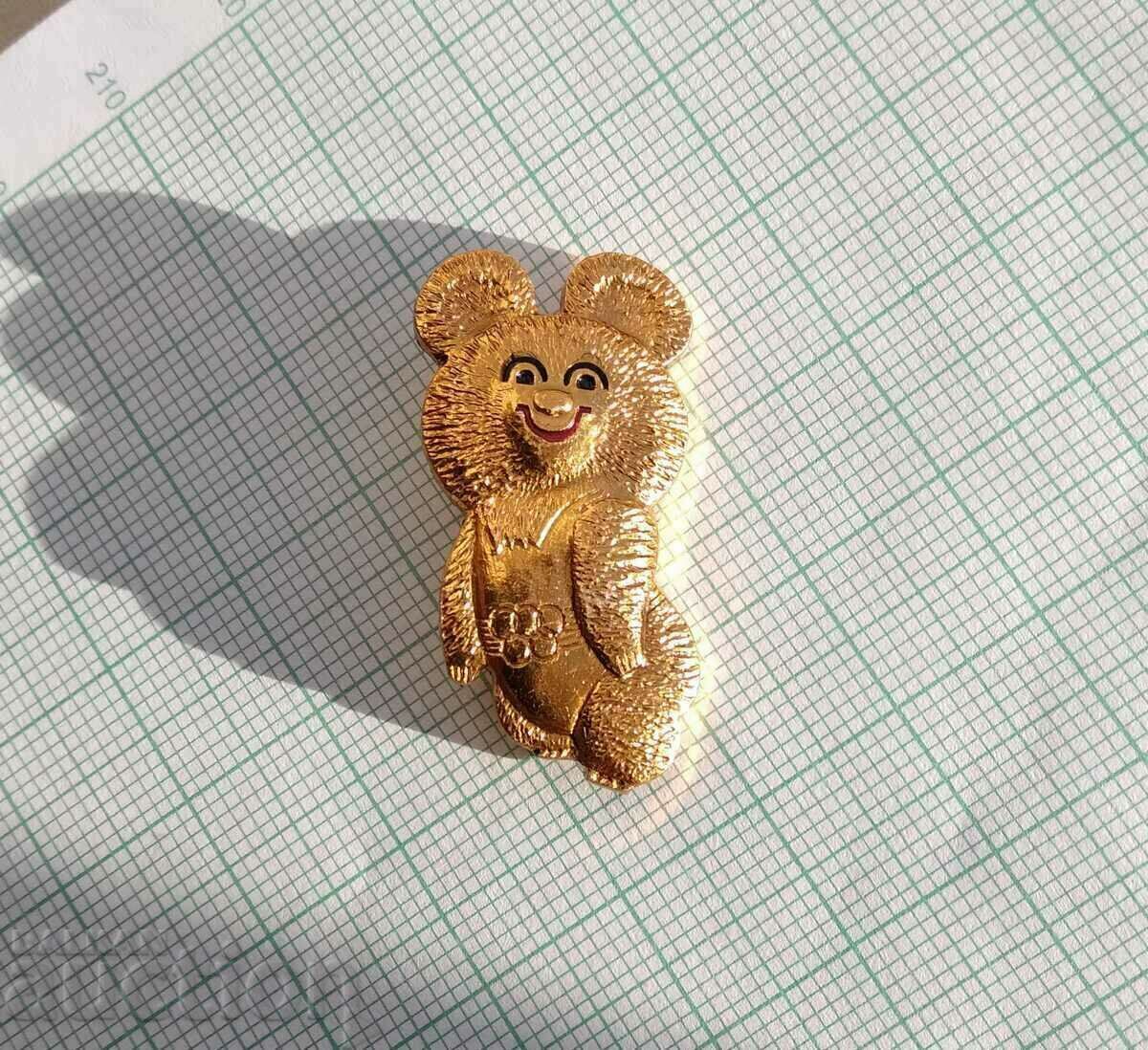 Auction 14297 Badge - Olympics Moscow 1980 - Misha - 32 mm Auction 14297 Badge - Olympics Moscow 1980 - Misha - 32 mm