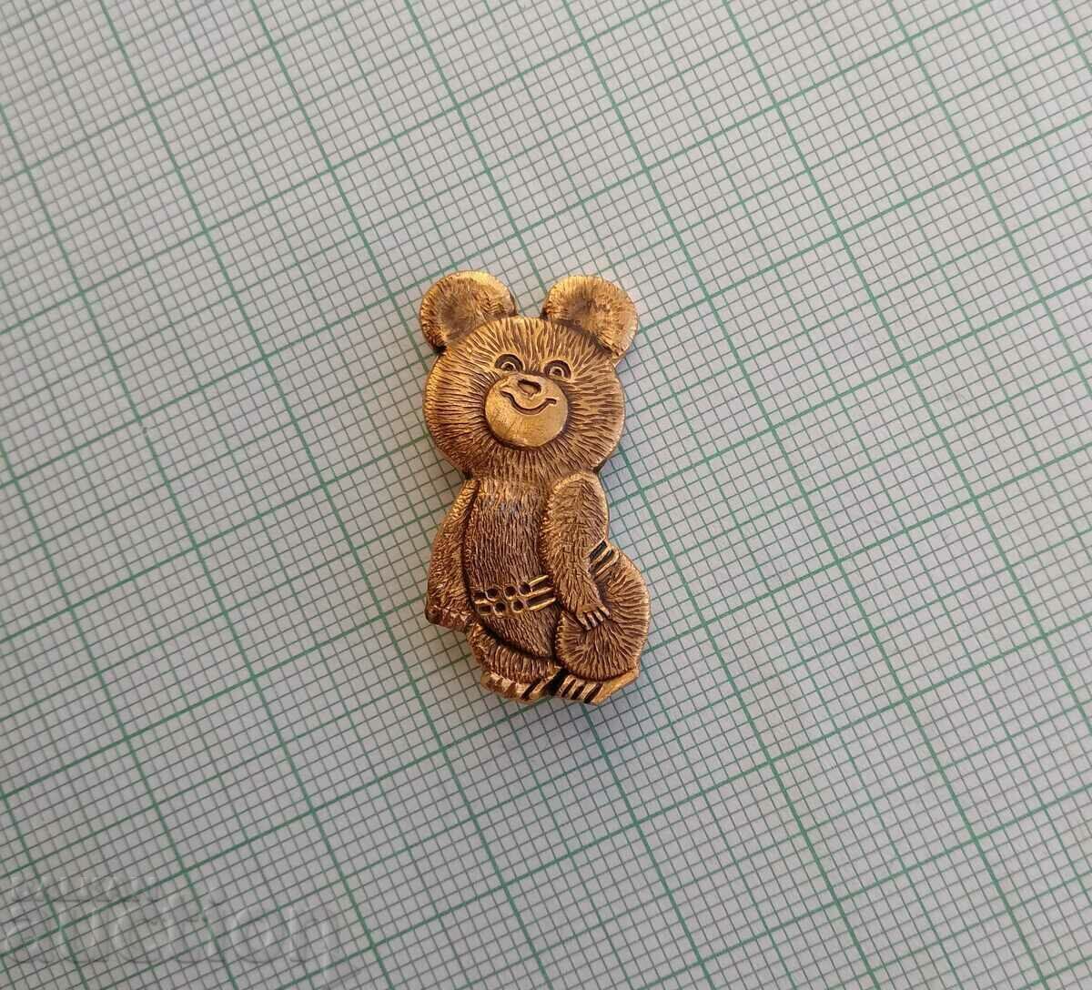 Auction 14298 Badge - Olympics Moscow 1980 - Misha - 29 mm Auction 14298 Badge - Olympics Moscow 1980 - Misha - 29 mm