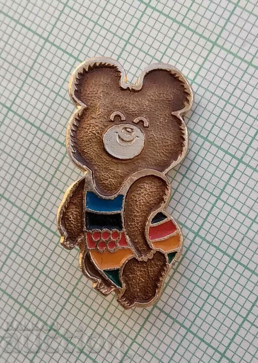 14300 Badge - Olympics Moscow 1980 - Misha - 29 mm with price 4.00 BGN | € 2.05 14300 Badge - Olympics Moscow 1980 - Misha - 29 mm with price 4.00 BGN | € 2.05