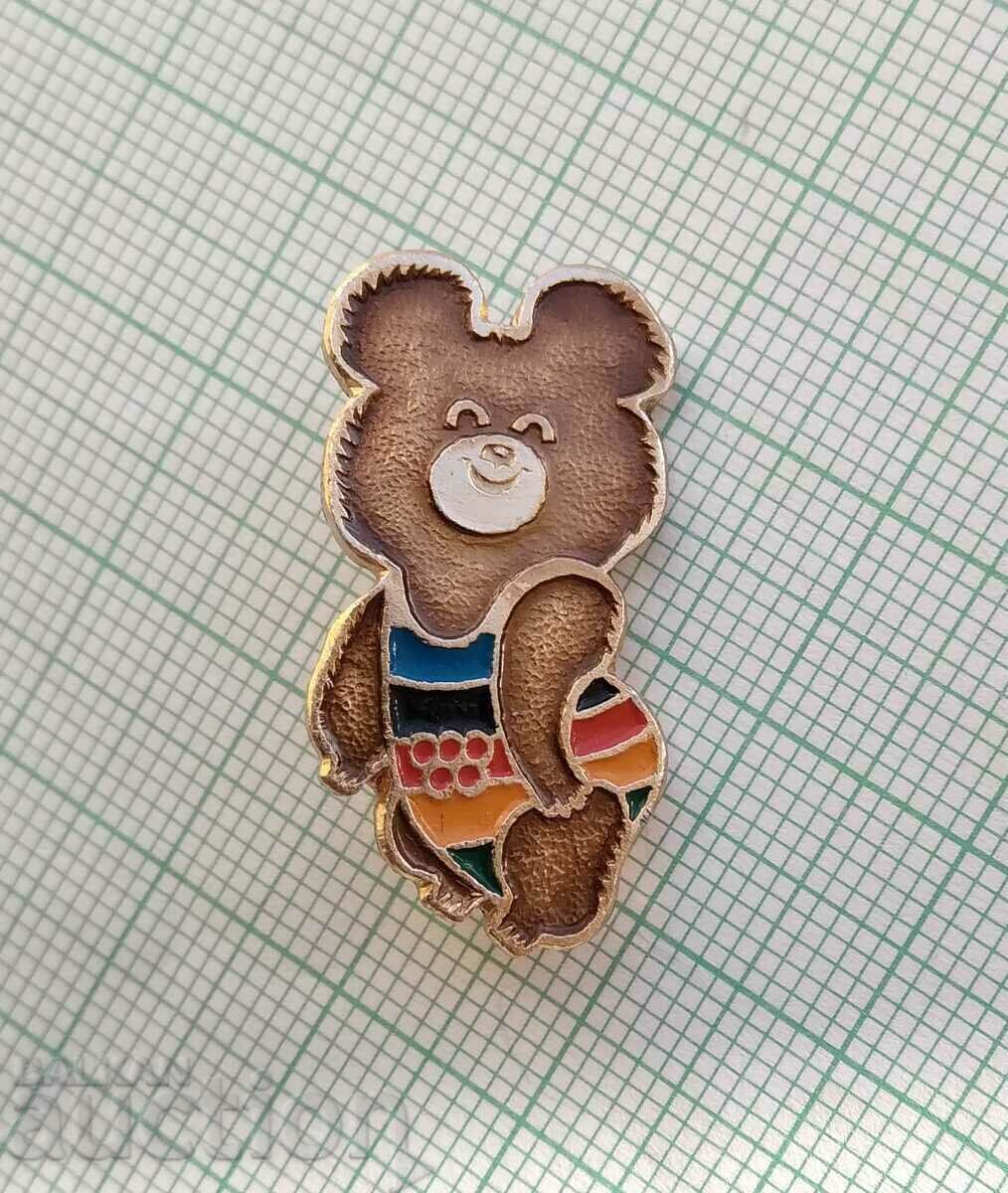 Auction 14300 Badge - Olympics Moscow 1980 - Misha - 29 mm Auction 14300 Badge - Olympics Moscow 1980 - Misha - 29 mm