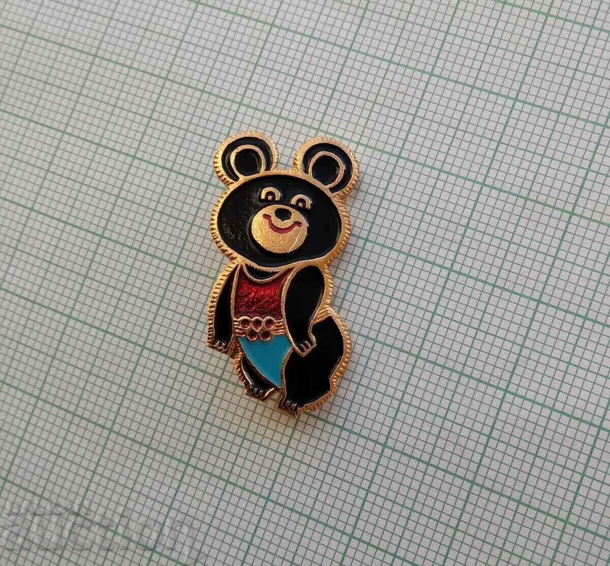 14305 Badge - Olympics Moscow 1980 - Misha - 30 mm with price 4.00 BGN | € 2.05 14305 Badge - Olympics Moscow 1980 - Misha - 30 mm with price 4.00 BGN | € 2.05