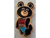 14305 Badge - Olympics Moscow 1980 - Misha - 30 mm