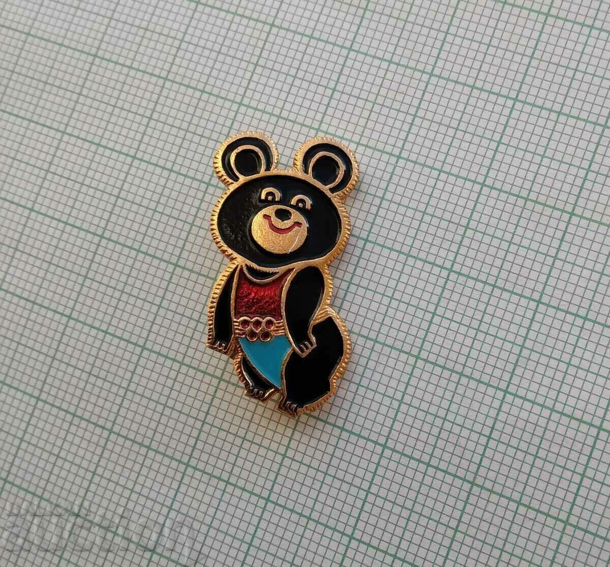 14306 Badge - Olympics Moscow 1980 - Misha - 30 mm with price 4.00 BGN | € 2.05 14306 Badge - Olympics Moscow 1980 - Misha - 30 mm with price 4.00 BGN | € 2.05