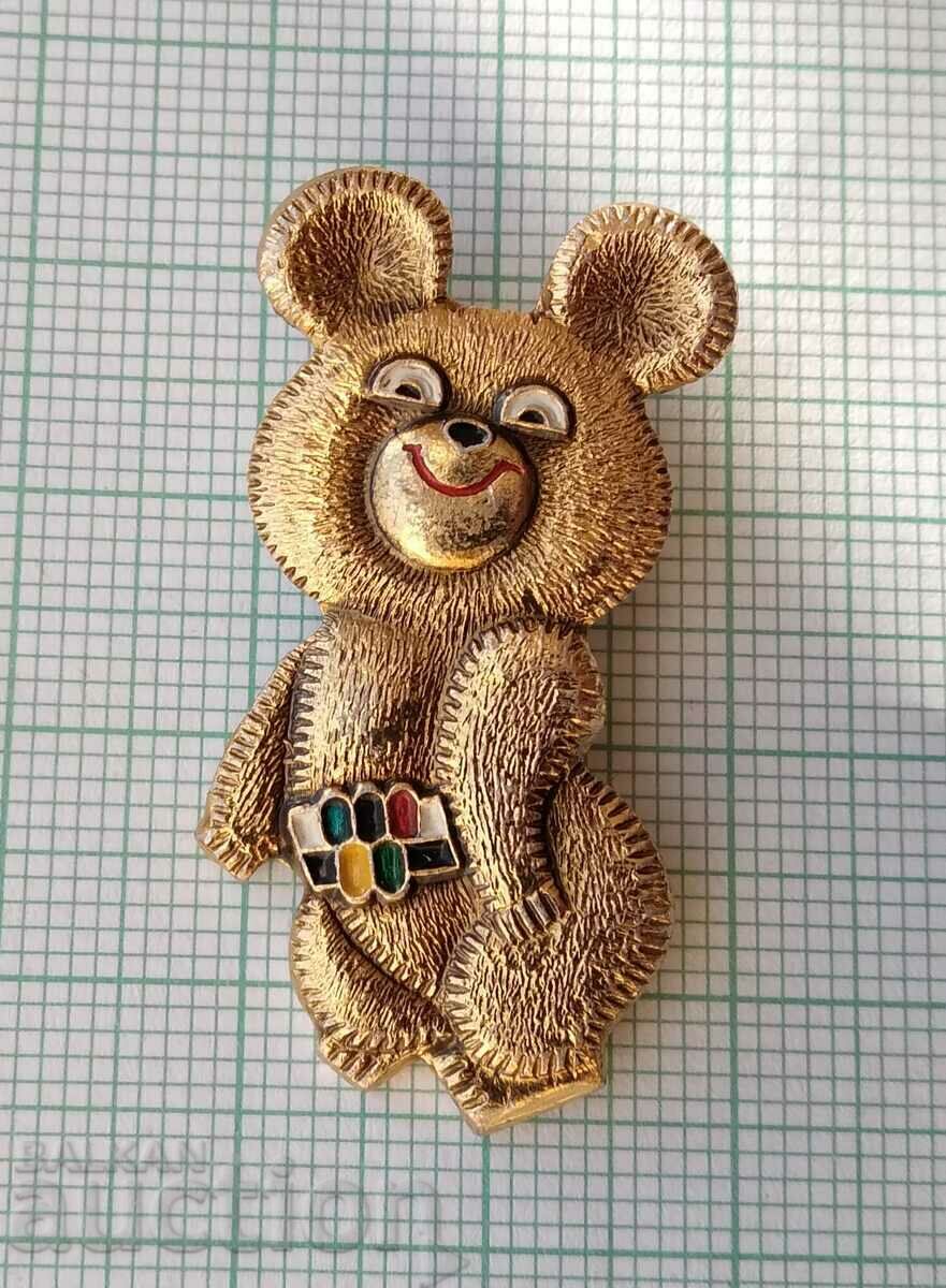 Delivery of 14309 Badge - Olympics Moscow 1980 - Misha - 36 mm Delivery of 14309 Badge - Olympics Moscow 1980 - Misha - 36 mm