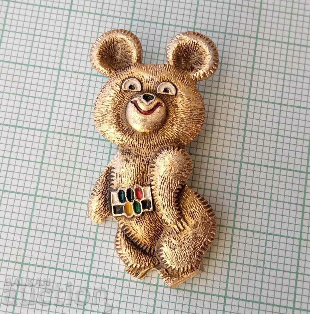 14310 Badge - Olympics Moscow 1980 - Misha - 36 mm with price 4.00 BGN | € 2.05 14310 Badge - Olympics Moscow 1980 - Misha - 36 mm with price 4.00 BGN | € 2.05