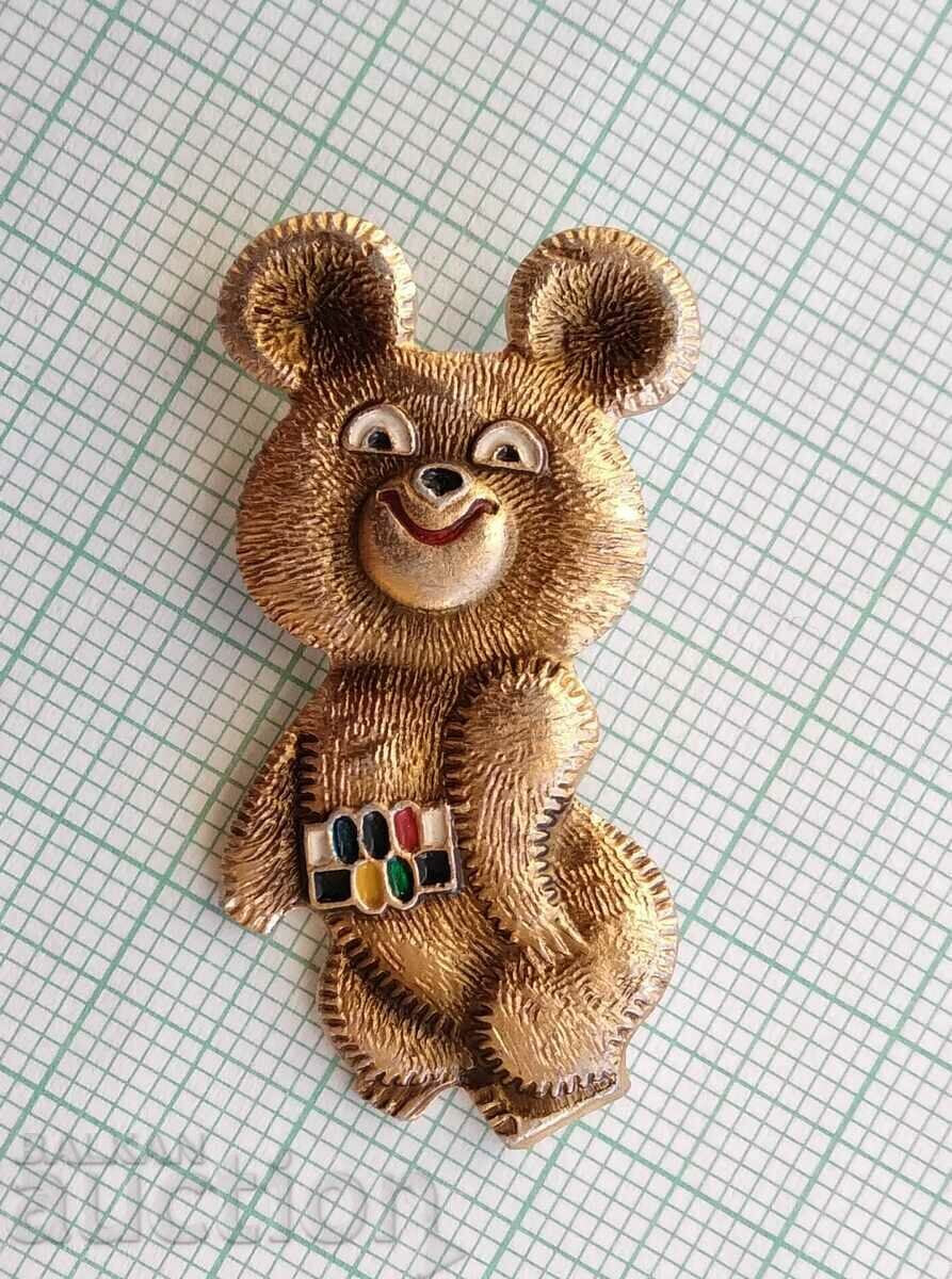 Auction 14310 Badge - Olympics Moscow 1980 - Misha - 36 mm Auction 14310 Badge - Olympics Moscow 1980 - Misha - 36 mm