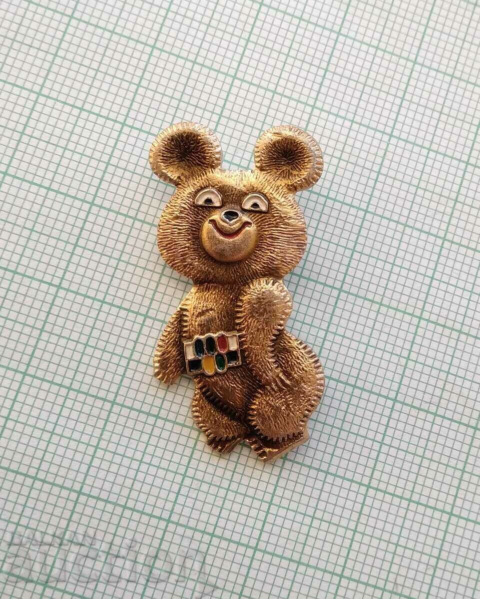 Delivery of 14310 Badge - Olympics Moscow 1980 - Misha - 36 mm Delivery of 14310 Badge - Olympics Moscow 1980 - Misha - 36 mm