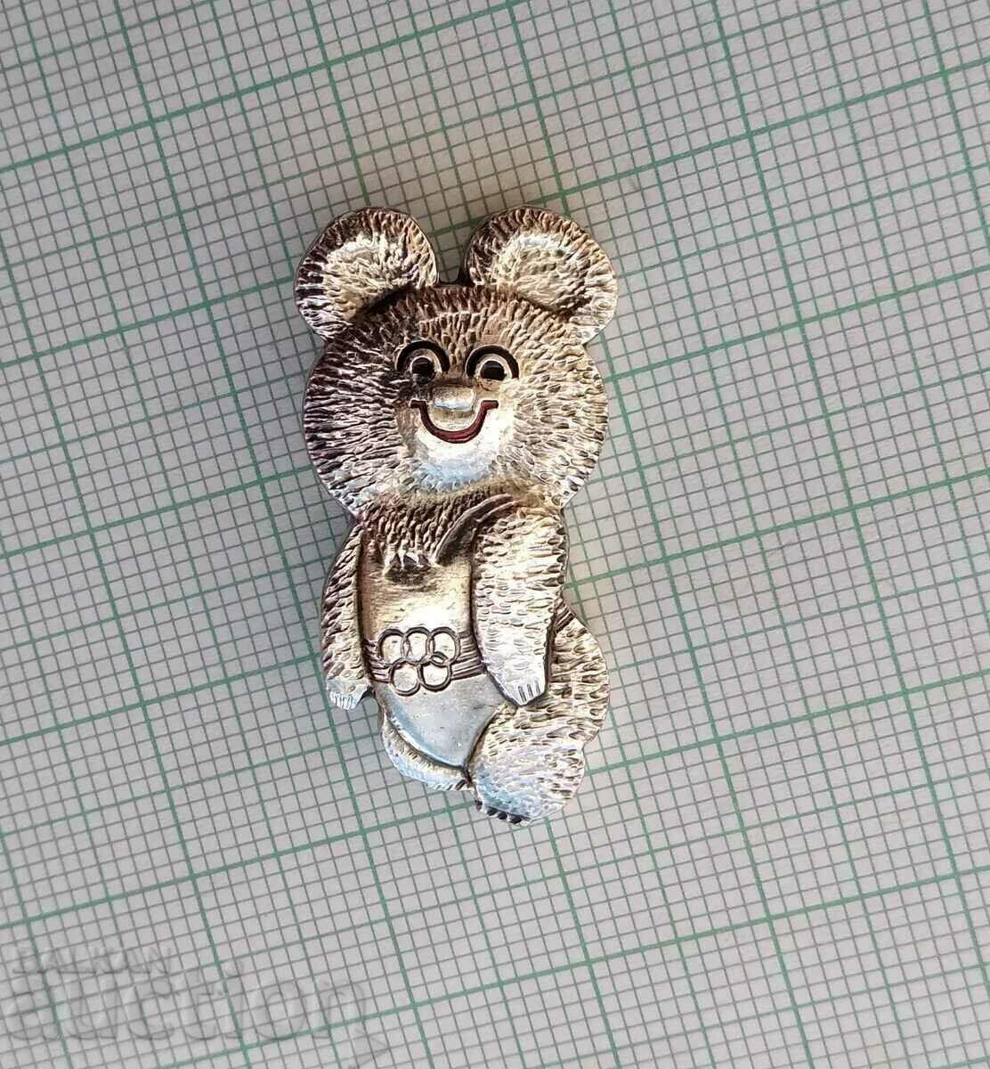 Auction 14314 Badge - Olympics Moscow 1980 - Misha - 32 mm Auction 14314 Badge - Olympics Moscow 1980 - Misha - 32 mm