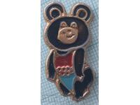 14315 Badge - Olympics Moscow 1980 - Misha - 31 mm