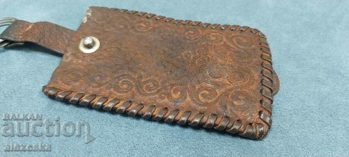 Стар кожен ключодържател - "СБХ" - 5 Стар кожен ключодържател - "СБХ" - 5