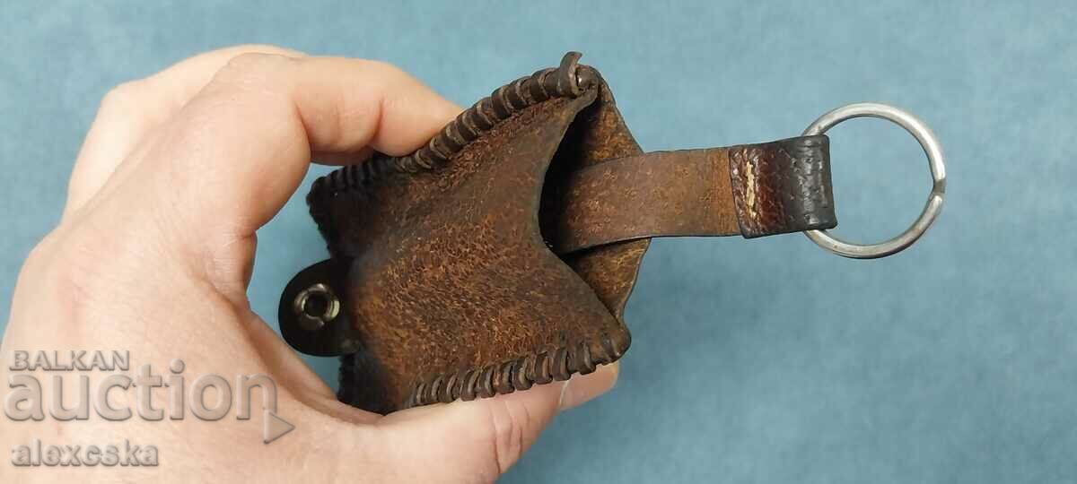 Стар кожен ключодържател - "СБХ" - 7 Стар кожен ключодържател - "СБХ" - 7