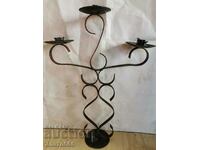 Old forged candle holder