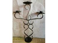 Old forged candle holder