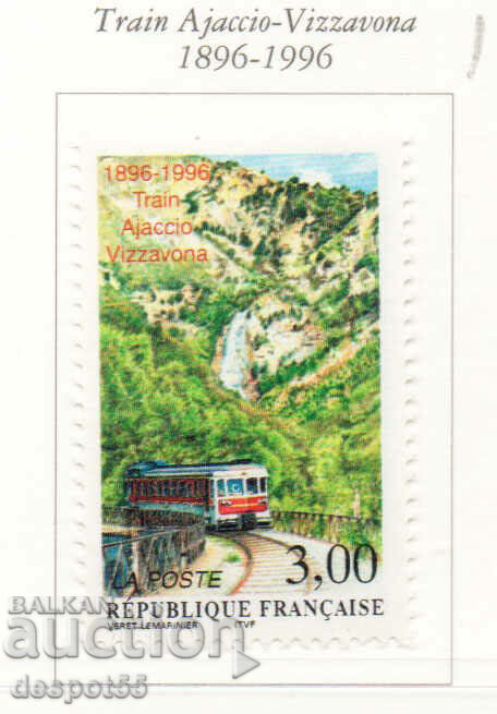 1996. Franţa. 100 de ani de linia ferată Ajaccio-Visavona