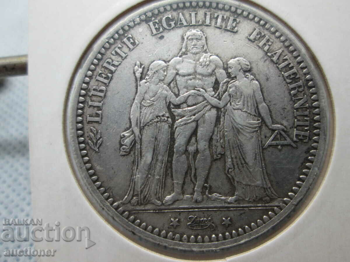 Auction 5 FRANC SILVER 1873 FRANCE-LETTER -A HERCULES Auction 5 FRANC SILVER 1873 FRANCE-LETTER -A HERCULES